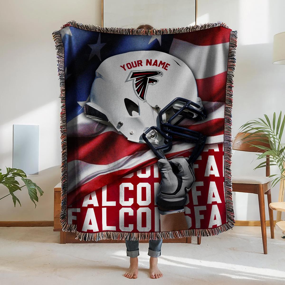 Atlanta Falcons Premium New Woven Throw Blanket AZTNWVB000098
