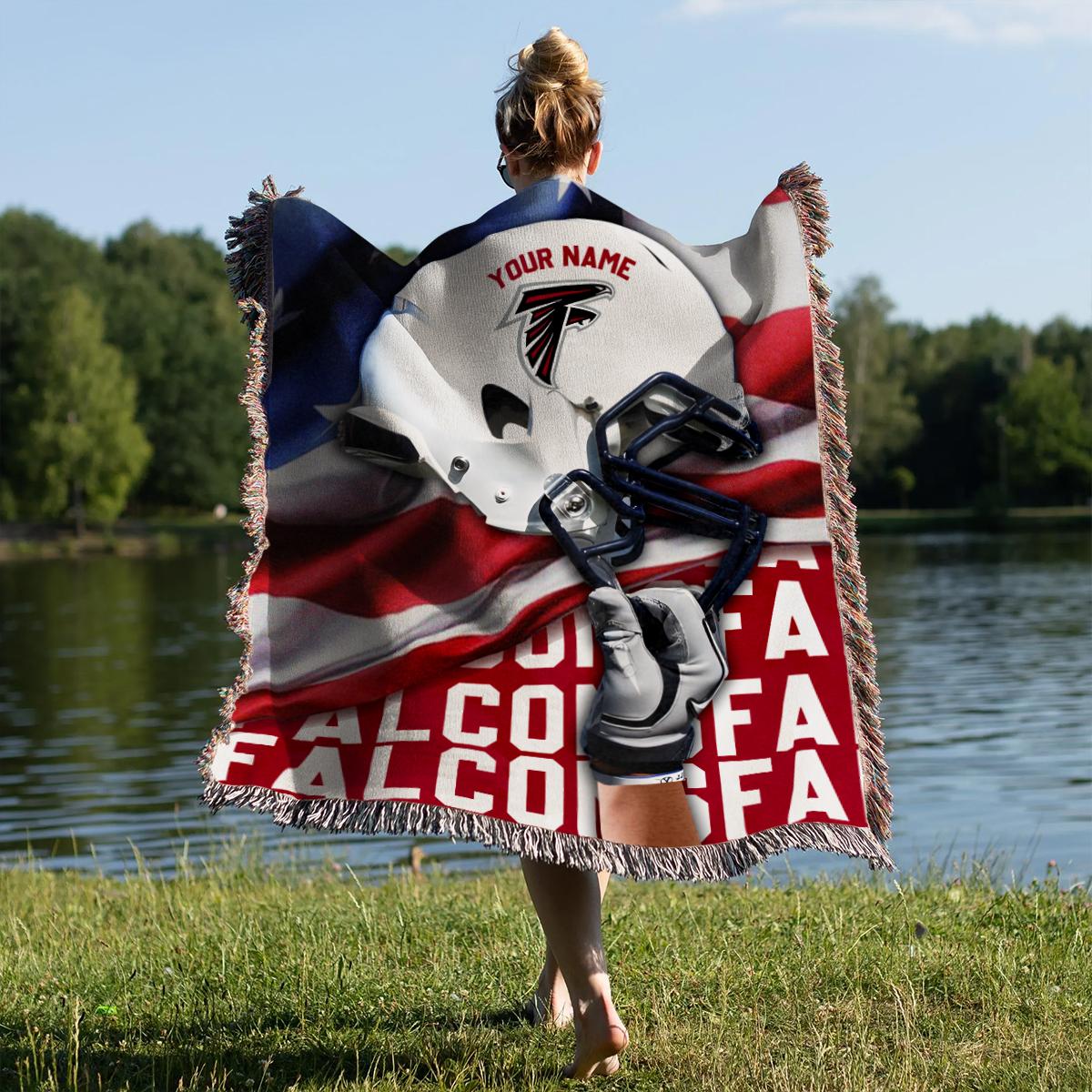 Atlanta Falcons Premium New Woven Throw Blanket AZTNWVB000098