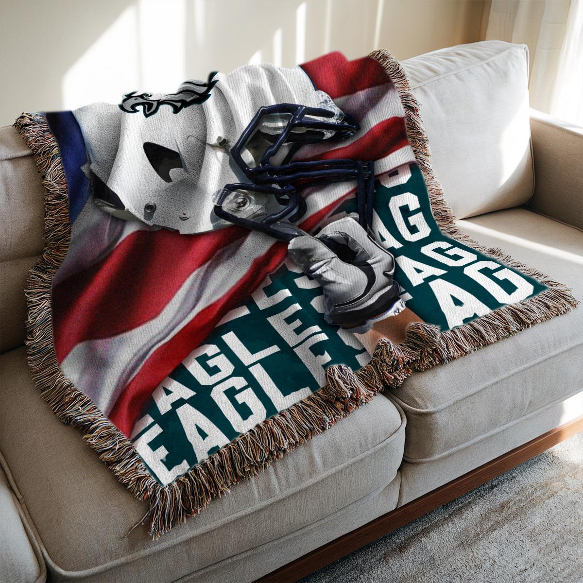 Philadelphia Eagles Premium New Woven Throw Blanket AZTNWVB000108