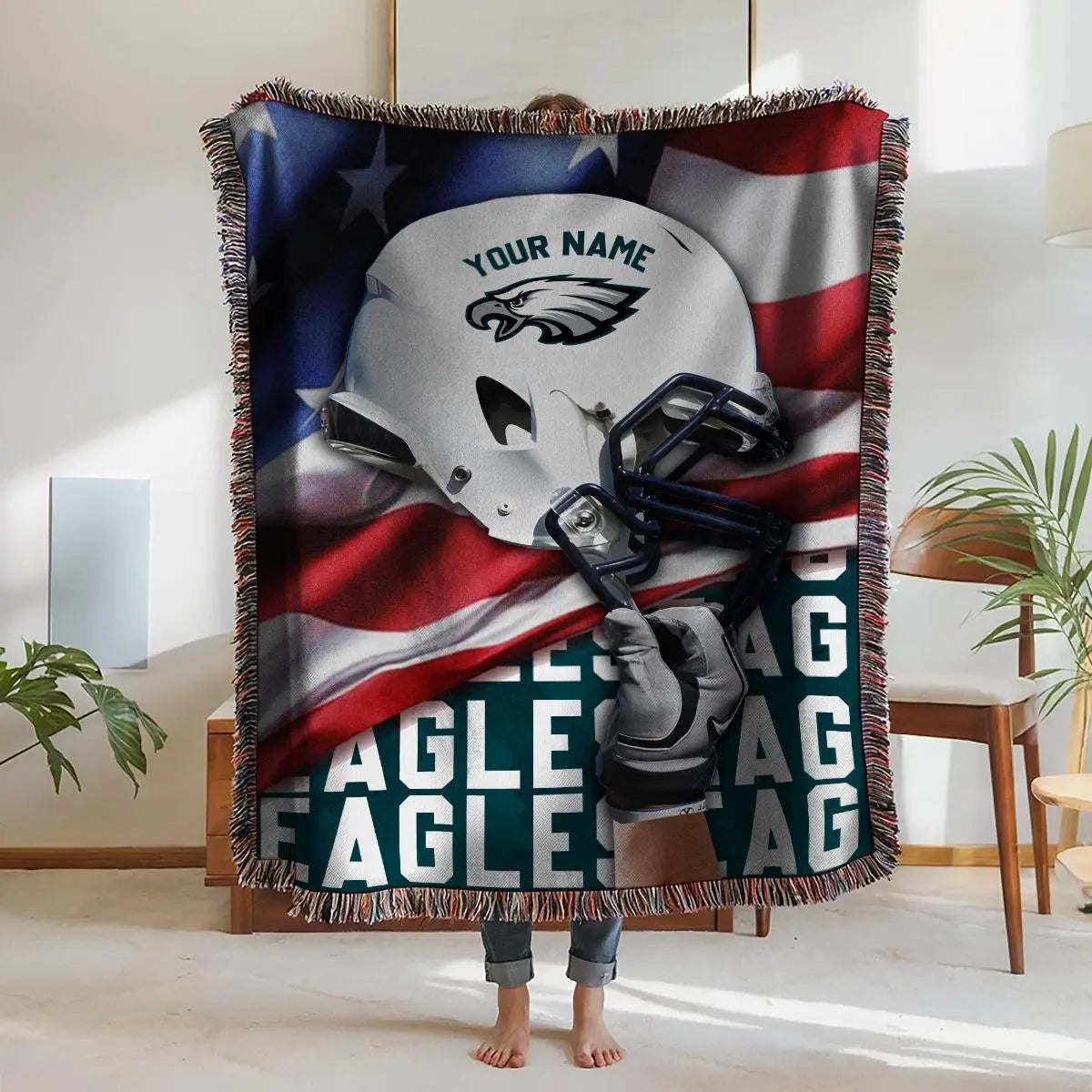 Philadelphia Eagles Premium New Woven Throw Blanket AZTNWVB000108