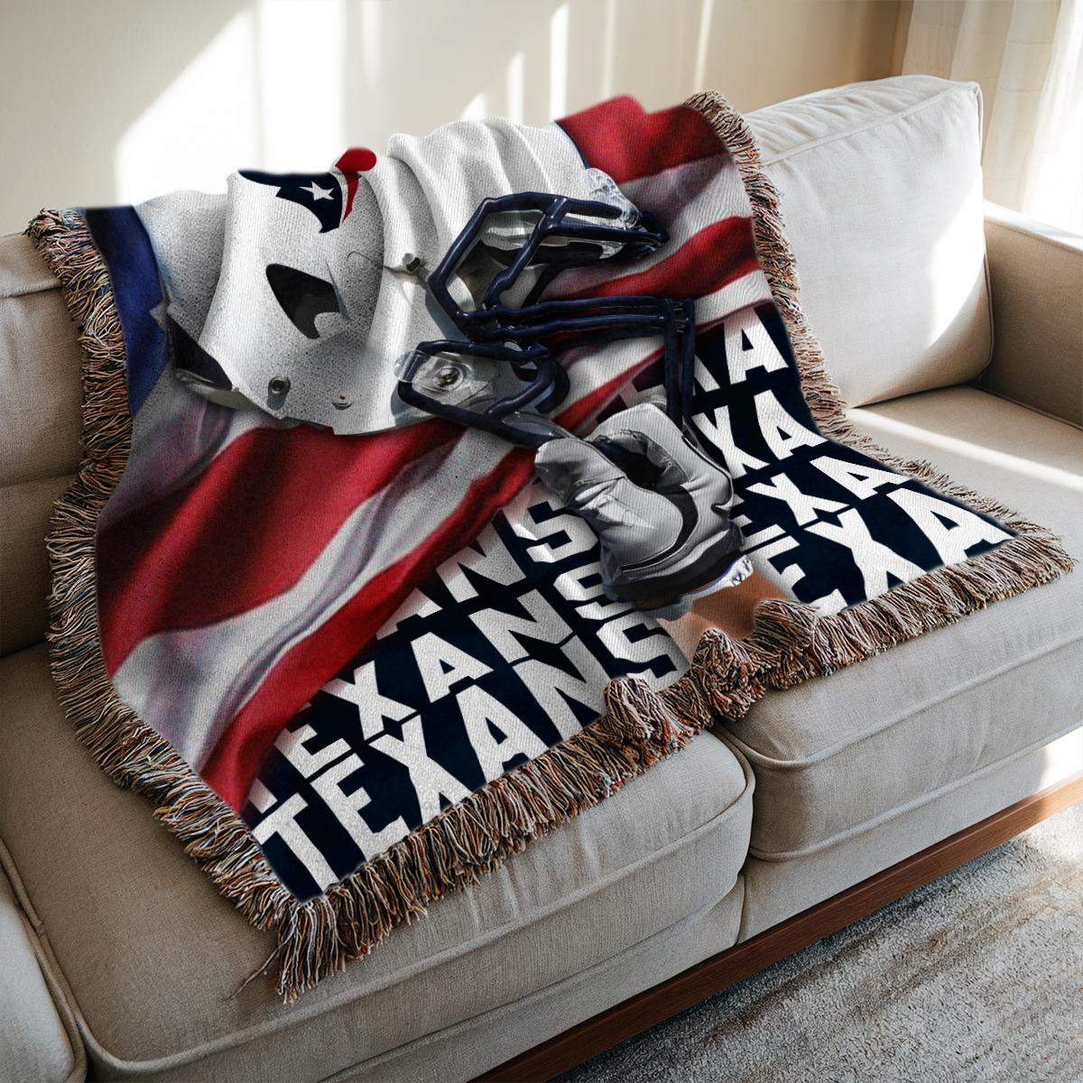 Houston Texans Premium New Woven Throw Blanket AZTNWVB000118