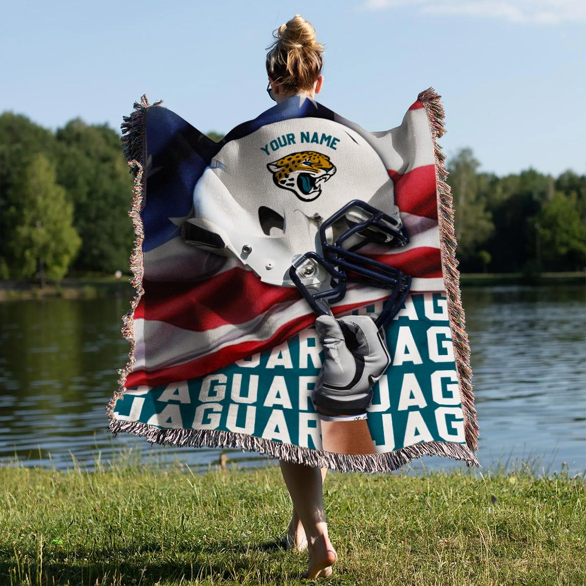 Jacksonville Jaguars Premium New Woven Throw Blanket AZTNWVB000120