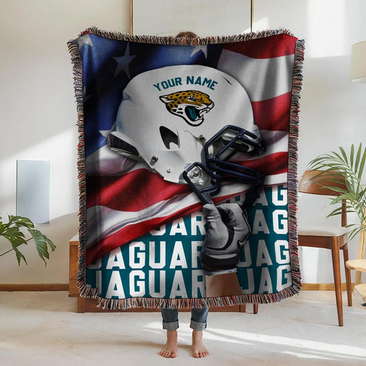 Jacksonville Jaguars Premium New Woven Throw Blanket AZTNWVB000120