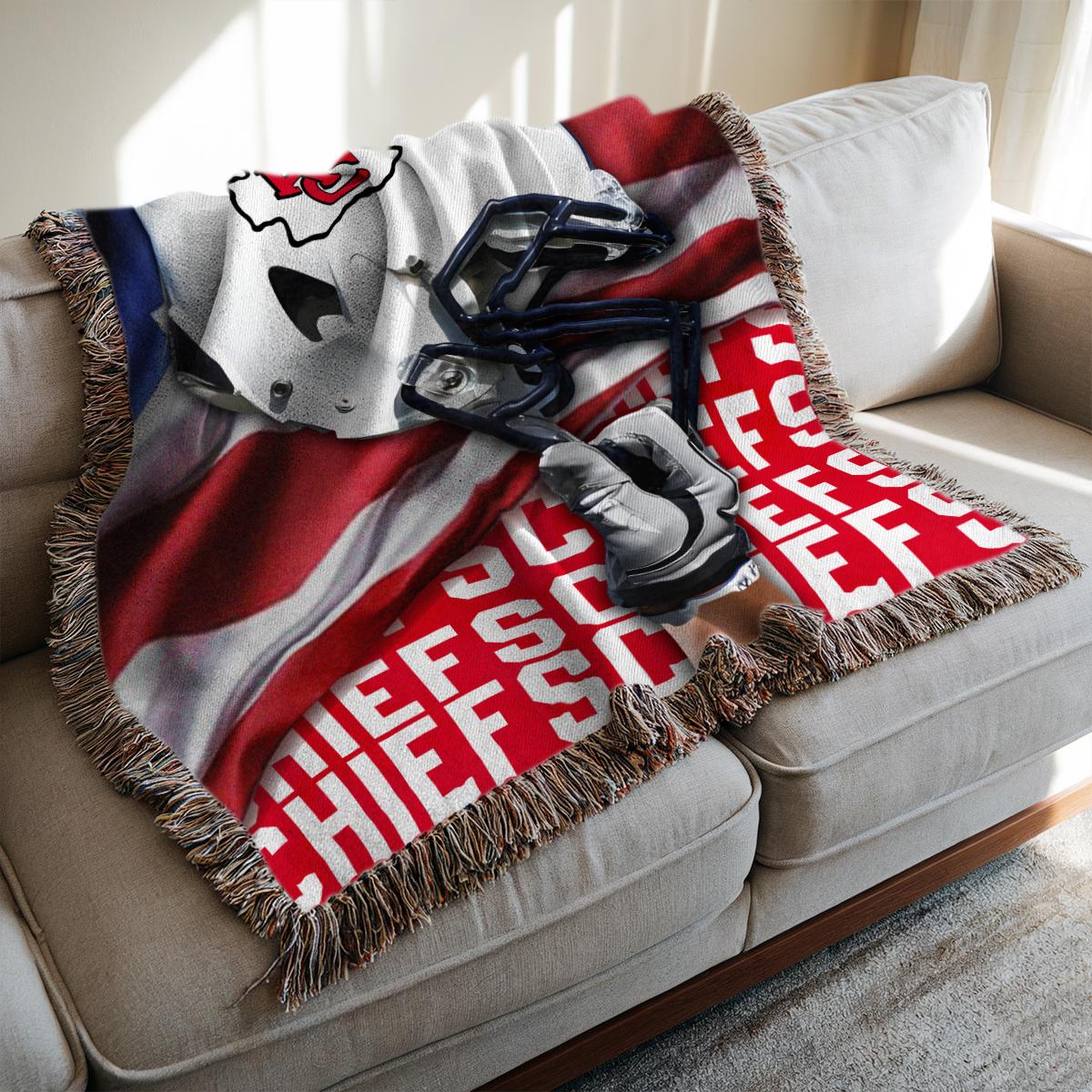 Kansas City Chiefs Premium New Woven Throw Blanket AZTNWVB000121