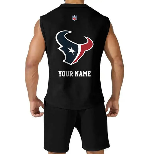 Houston Texans Combo Men Jersey Tank Top and Shorts AZICOTATTMS00013