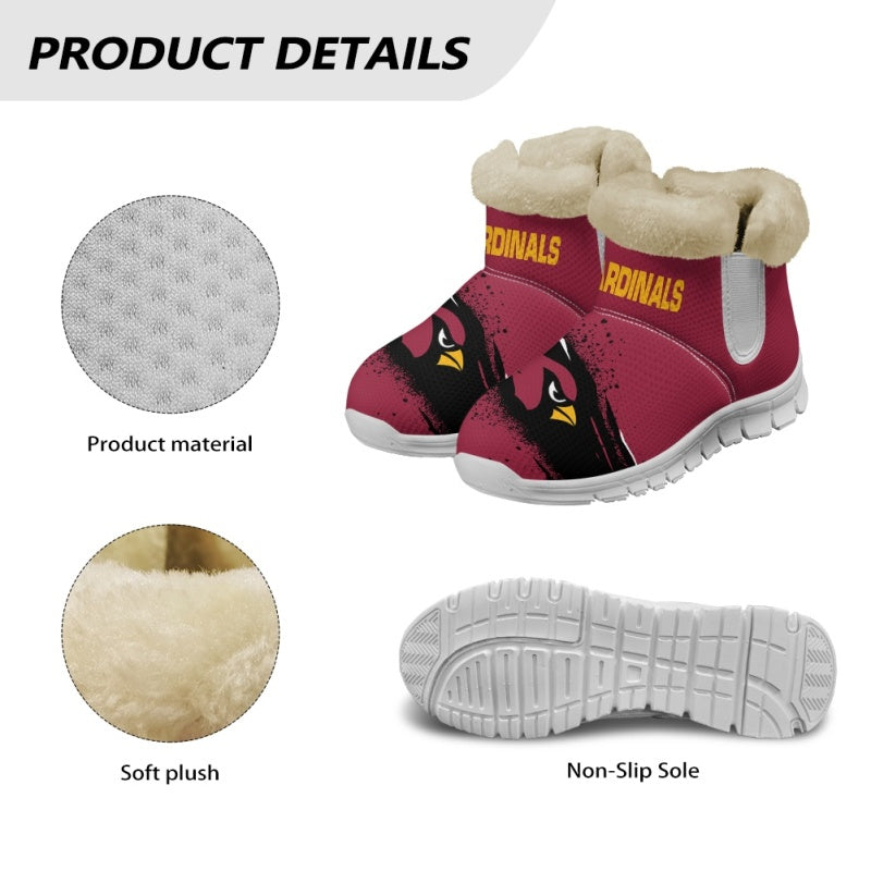Arizona Cardinals Comfy Winter Snow Boots AZDDWSB000099