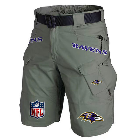 Baltimore Ravens Limited Edition Front Pockets Men Shorts (Belt Not Included) AZBTFPMS000205