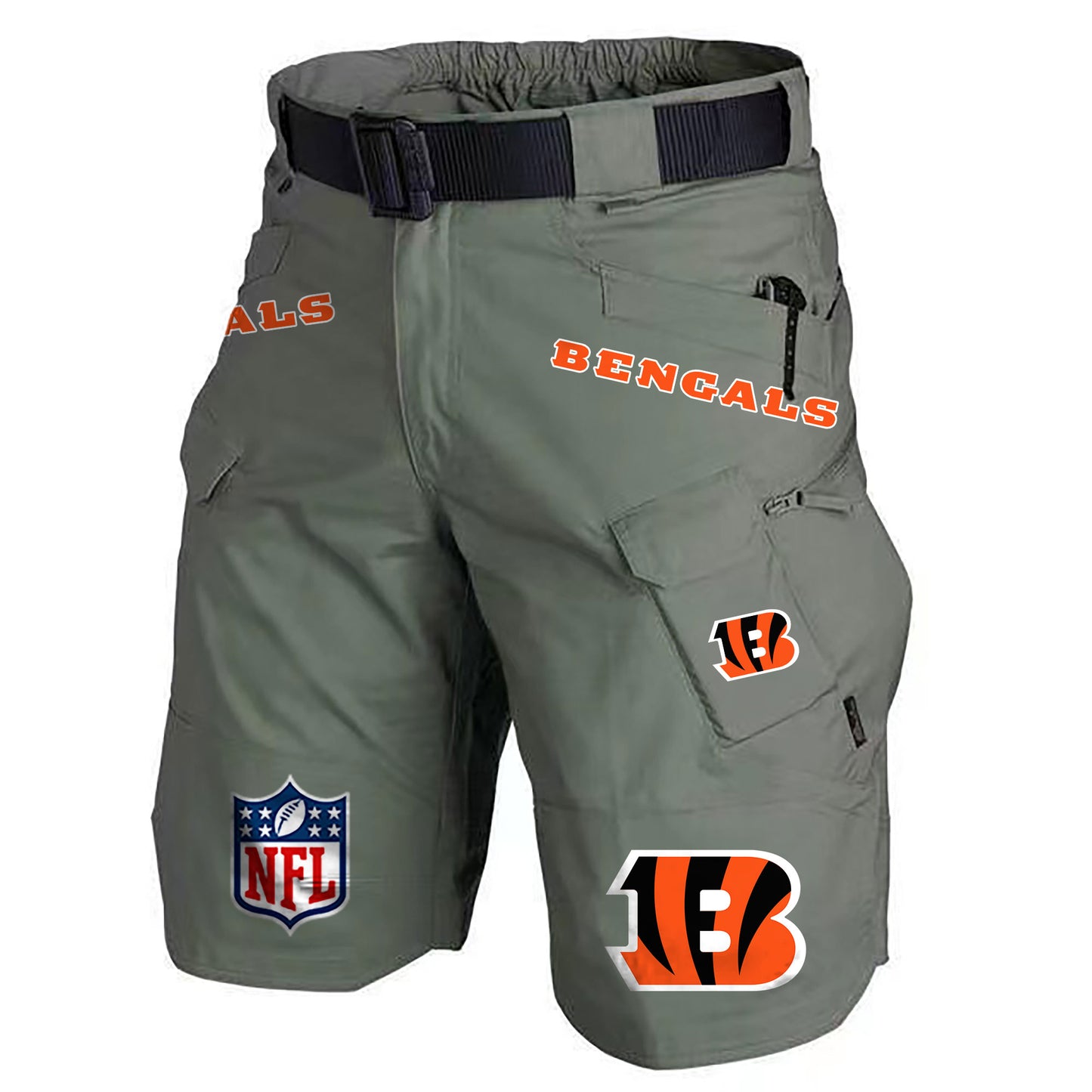 Cincinnati Bengals Limited Edition Front Pockets Men Shorts (Belt Not Included) AZBTFPMS000209