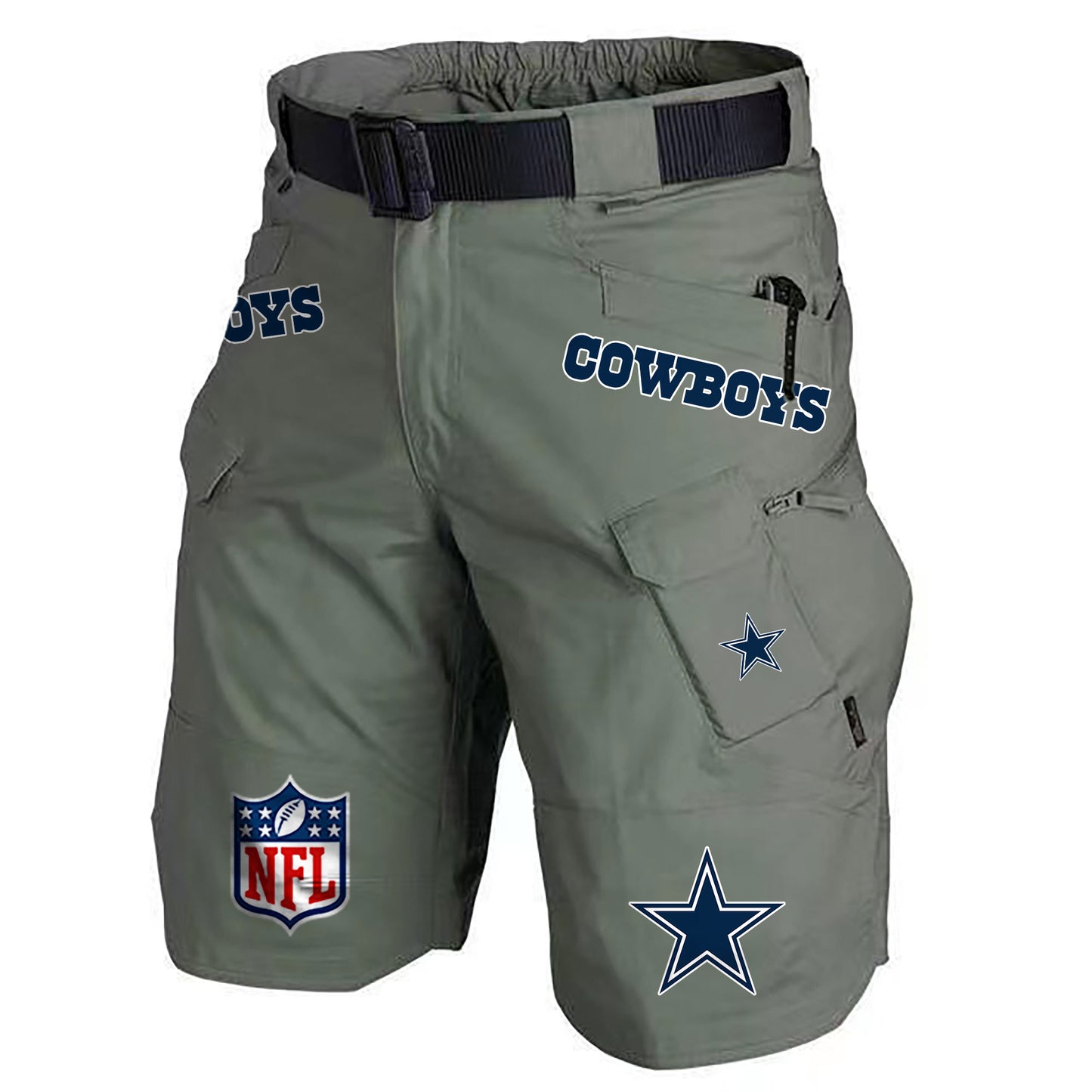 Dallas Cowboys Limited Edition Front Pockets Men Shorts (Belt Not Included) AZBTFPMS000211