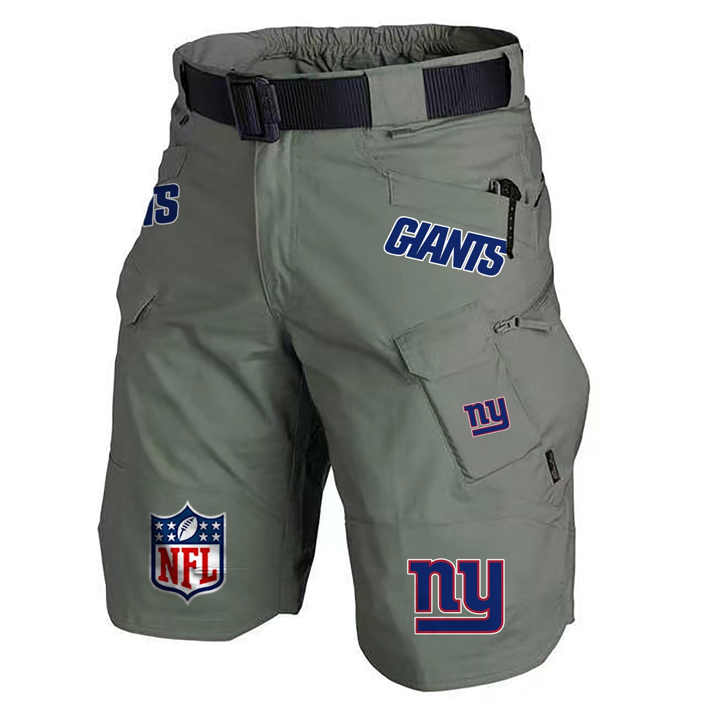 New York Giants Limited Edition Front Pockets Men Shorts (Belt Not Included) AZBTFPMS000213