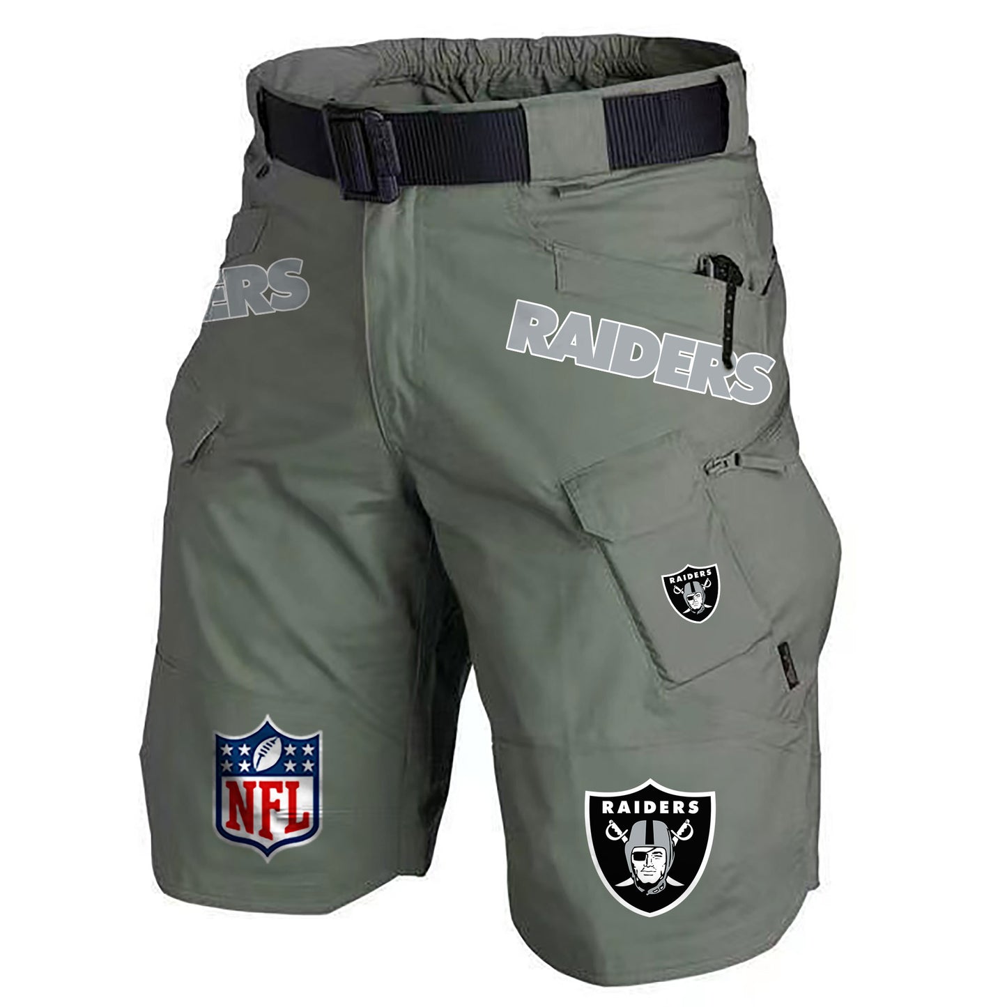 Las Vegas Raiders Limited Edition Front Pockets Men Shorts (Belt Not Included) AZBTFPMS000215