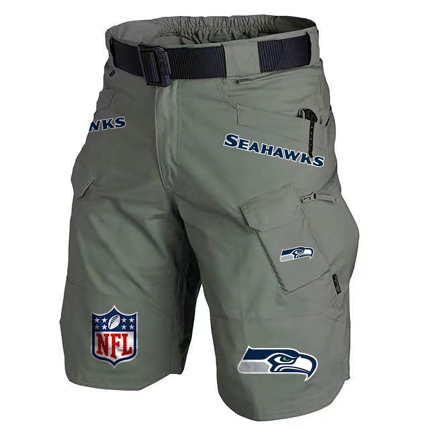 Seattle Seahawks Limited Edition Front Pockets Men Shorts (Belt Not Included) AZBTFPMS000189