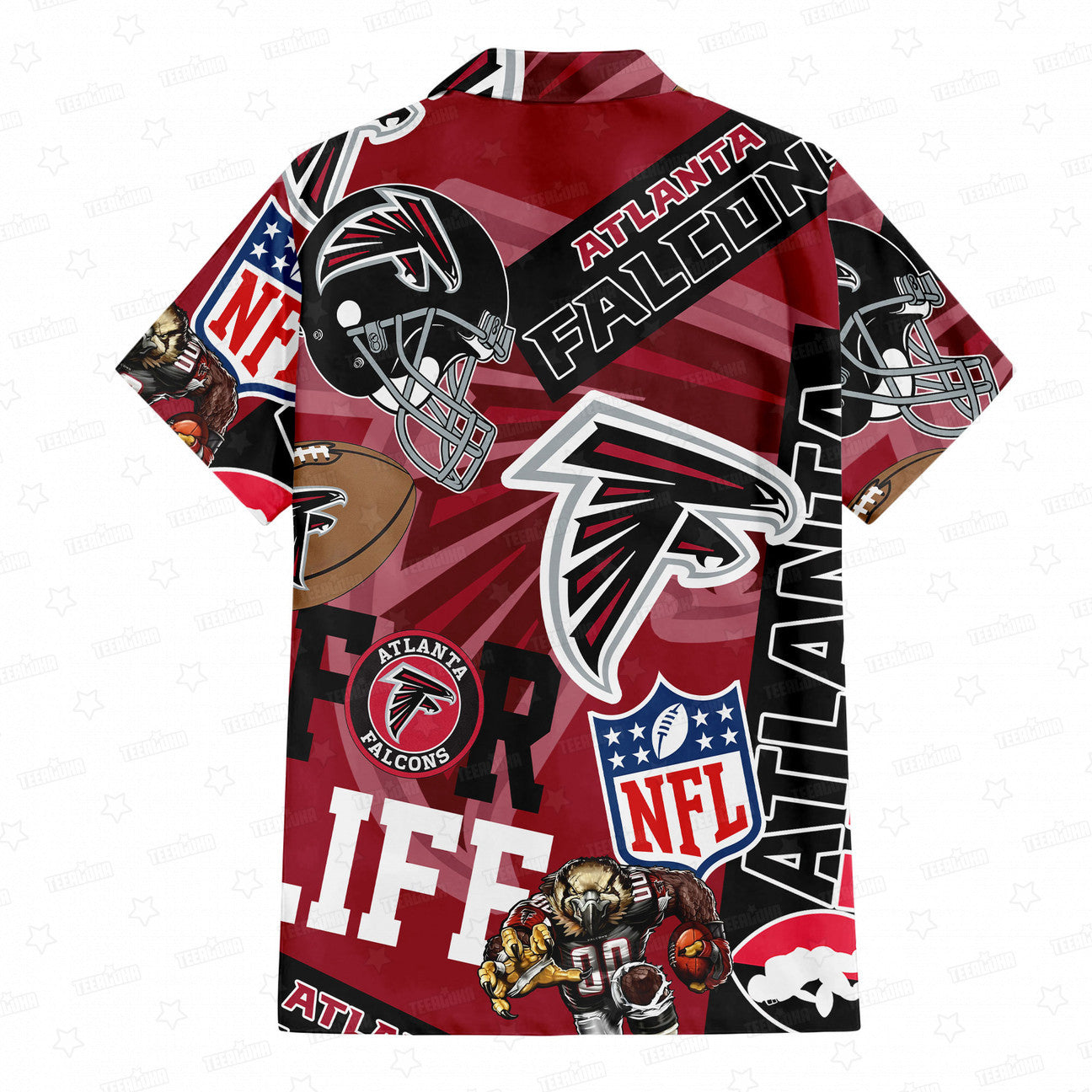 Atlanta Falcons Custom Limited Edition For Life Hawaiian Shirt and Shorts AZHAHWSS000253