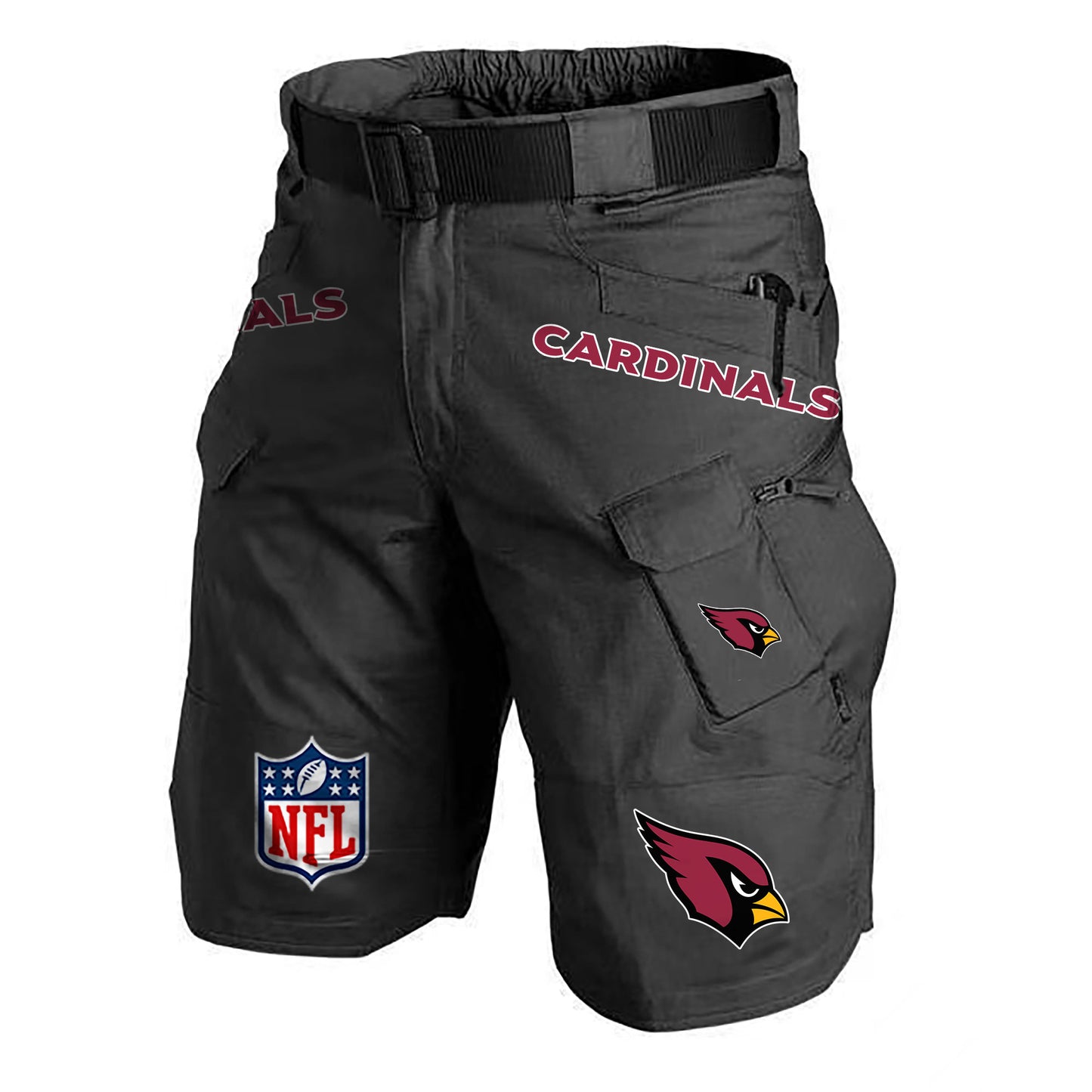 Arizona Cardinals Limited Edition Front Pockets Men Shorts (Belt Not Included) AZBTFPMS000203