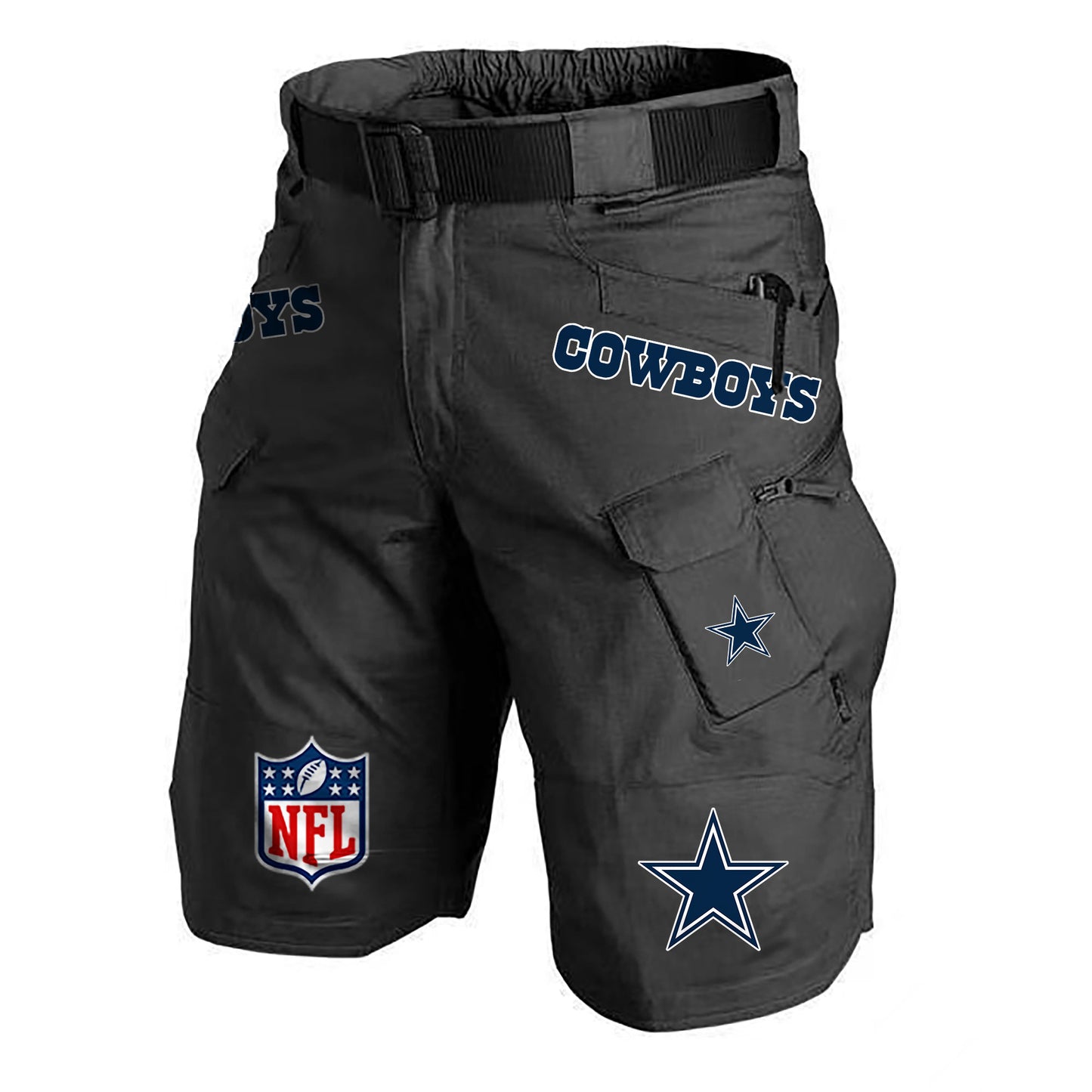 Dallas Cowboys Limited Edition Front Pockets Men Shorts (Belt Not Included) AZBTFPMS000211