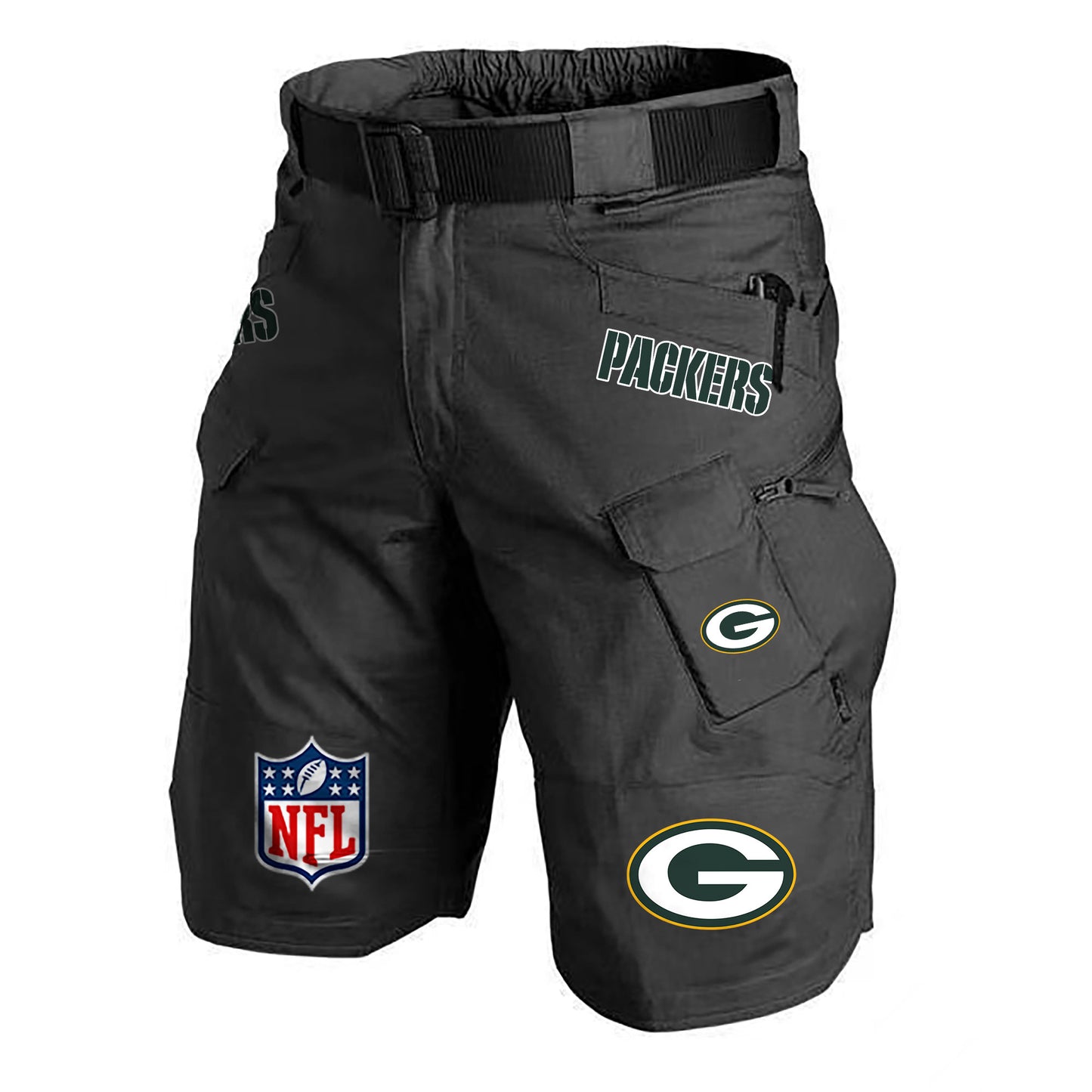 Green Bay Packers Limited Edition Front Pockets Men Shorts (Belt Not Included) AZBTFPMS000194