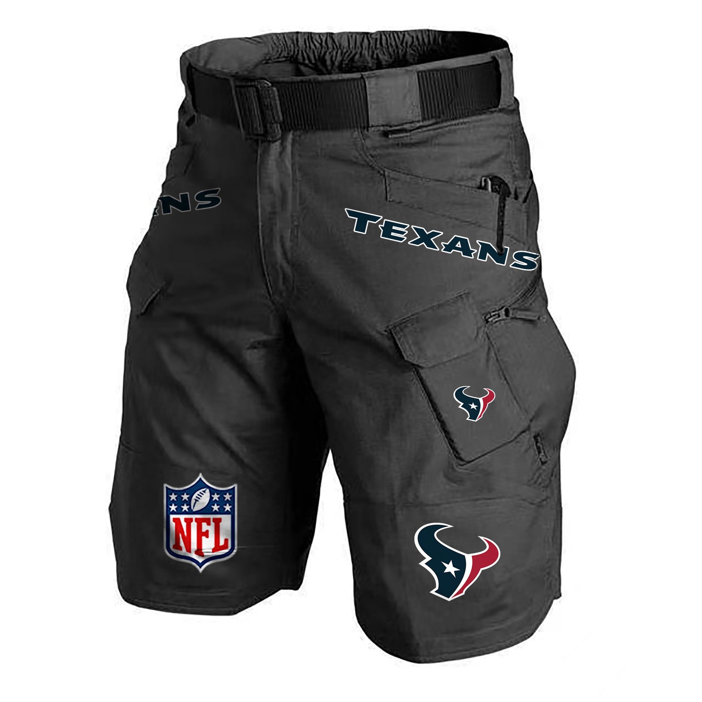 Houston Texans Limited Edition Front Pockets Men Shorts (Belt Not Included) AZBTFPMS000195
