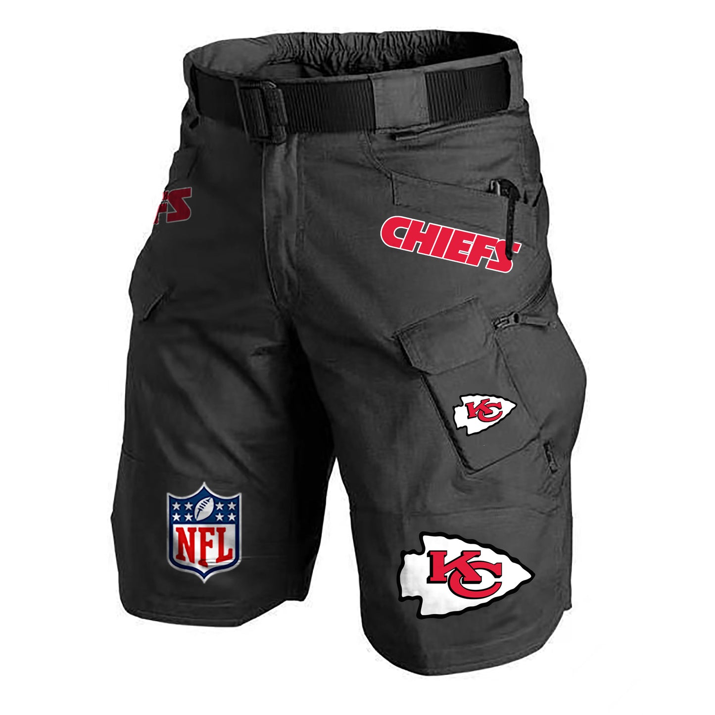 Kansas City Chiefs Limited Edition Front Pockets Men Shorts (Belt Not Included) AZBTFPMS000198