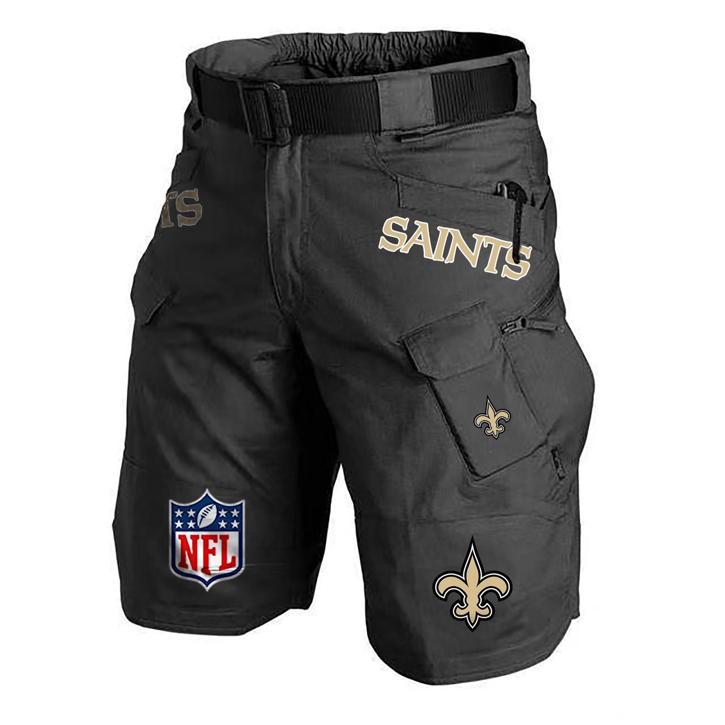 New Orleans Saints Limited Edition Front Pockets Men Shorts (Belt Not Included) AZBTFPMS000202