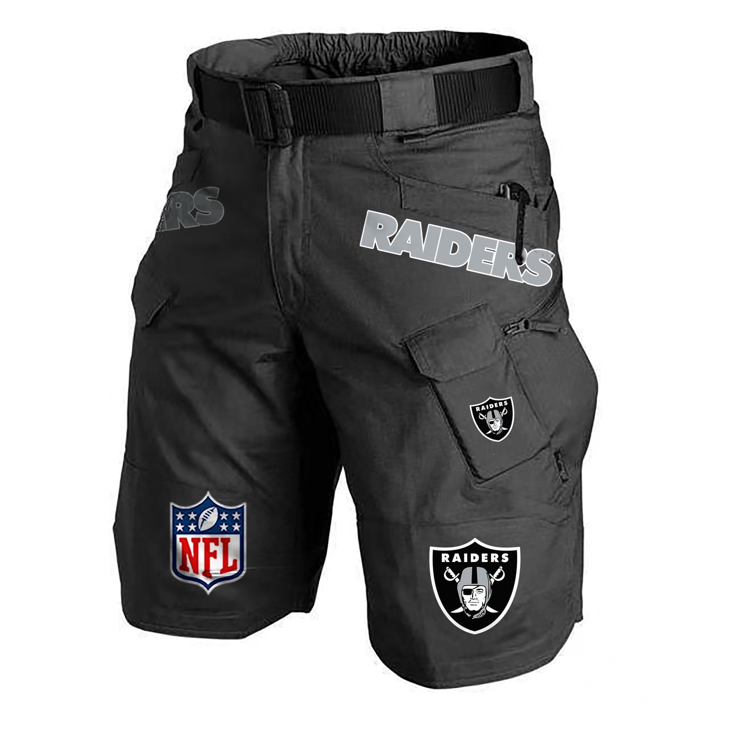 Las Vegas Raiders Limited Edition Front Pockets Men Shorts (Belt Not Included) AZBTFPMS000215