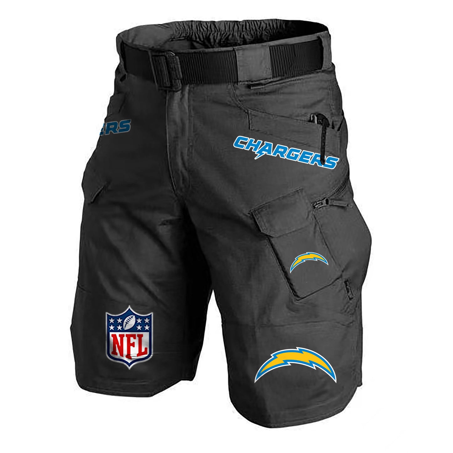Los Angeles Chargers Limited Edition Front Pockets Men Shorts (Belt Not Included) AZBTFPMS000187