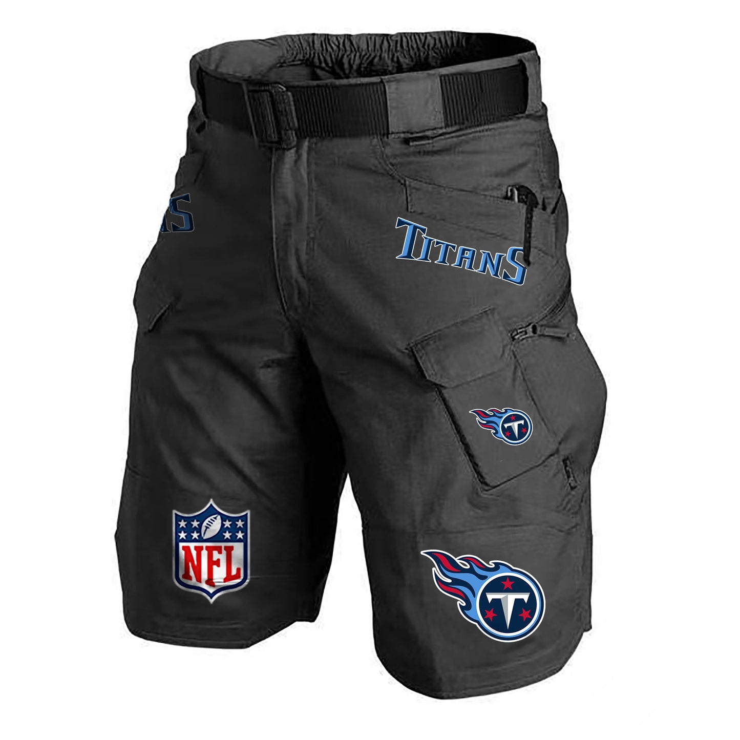 Tennessee Titans Limited Edition Front Pockets Men Shorts (Belt Not Included) AZBTFPMS000191