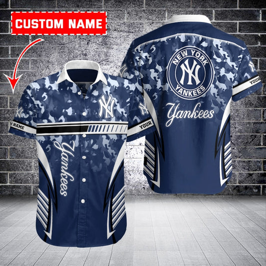 New York Yankees Personalized Button Shirt BB1040