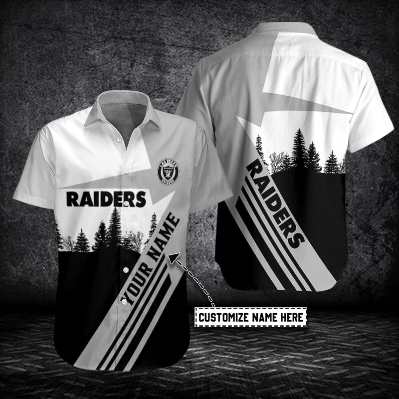 Las Vegas Raiders Personalized Button Shirt BB867