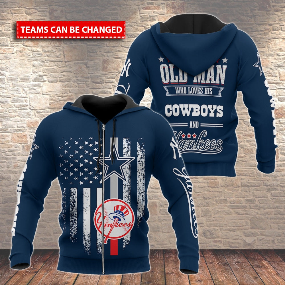 Dallas Cowboys and New York Yankees Hoodie BB599