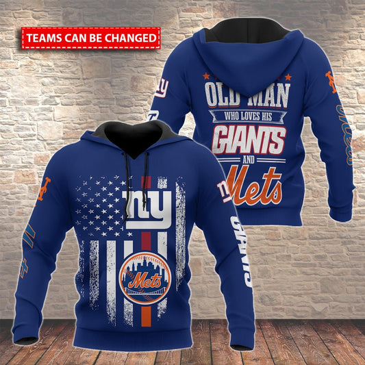 New York Giants and New York Mets Hoodie BB600