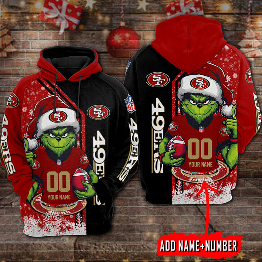 San Francisco 49ers Personalized Christmas Hoodie BBHD839