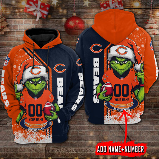 Chicago Bears Personalized Christmas Hoodie BBHD840