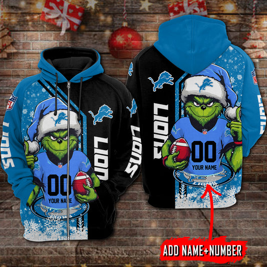 Detroit Lions Personalized Christmas Hoodie BBHD843