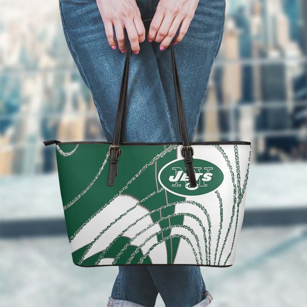 New York Jets Women Leather Tote Hand Bag BB45