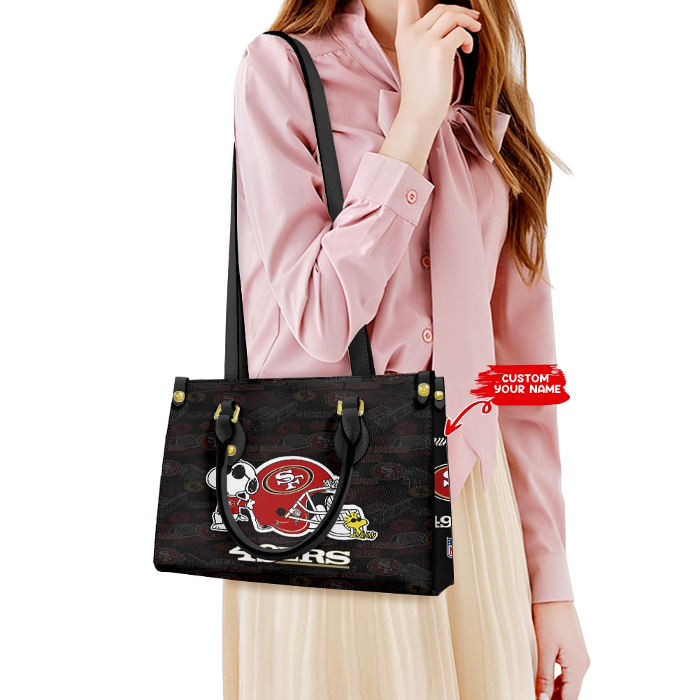 San Francisco 49ers Personalized Leather Hand Bag BB115