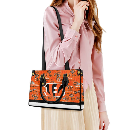 Cincinnati Bengals Leather Hand Bag BB125