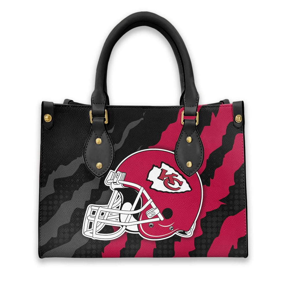 Kansas City Chiefs Personalized Leather Hand Bag BB131