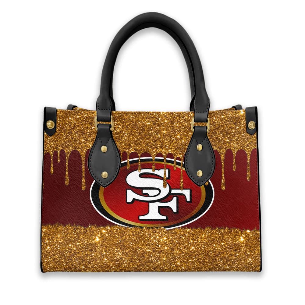 San Francisco 49ers Personalized Leather Hand Bag BB199
