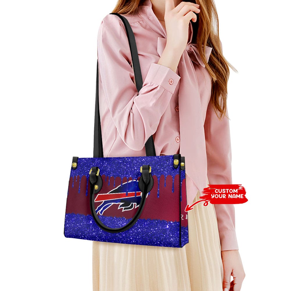 Buffalo Bills Personalized Leather Hand Bag BB200