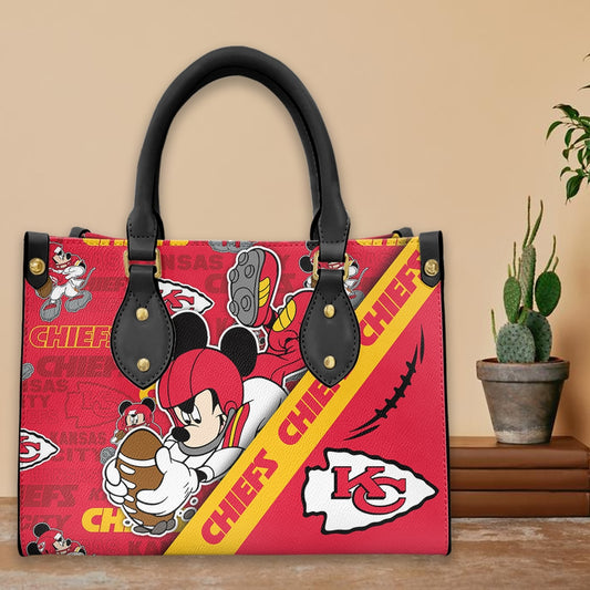 Kansas City Chiefs Leather Hand Bag BB212