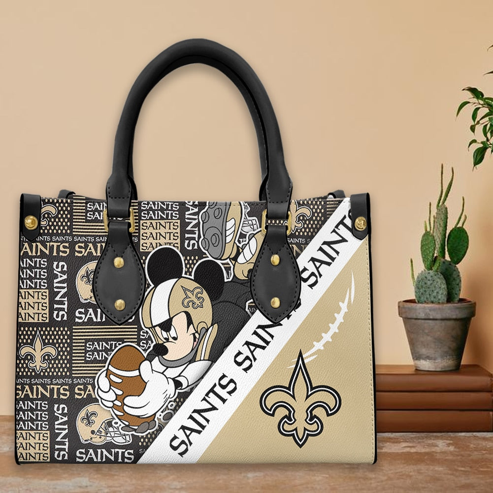 New Orleans Saints Leather Hand Bag BB214