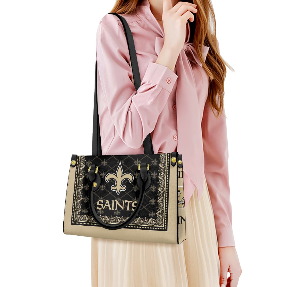 New Orleans Saints Leather Hand Bag BB248