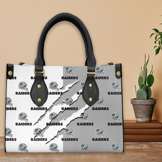 Las Vegas Raiders Leather Hand Bag BB258