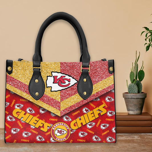 Kansas City Chiefs Leather Hand Bag BB264