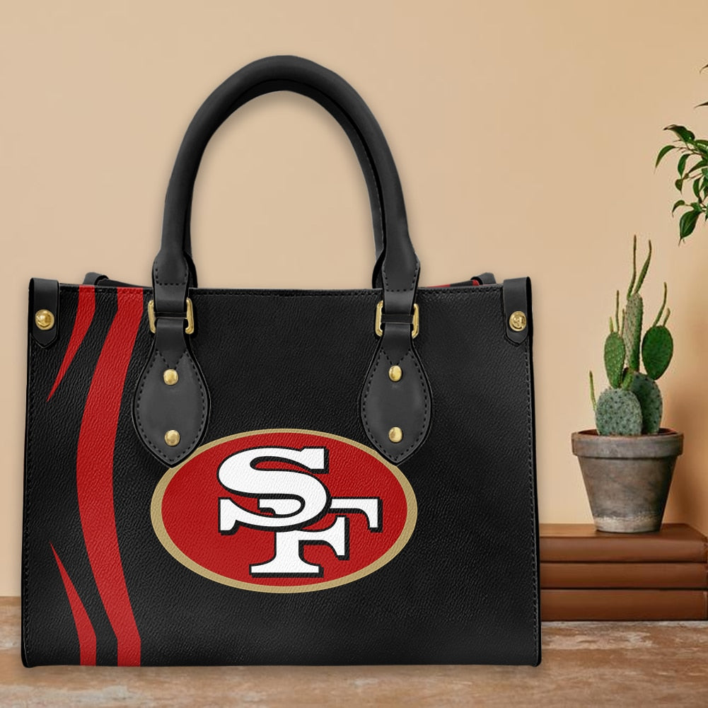San Francisco 49ers Personalized Leather Hand Bag BB271