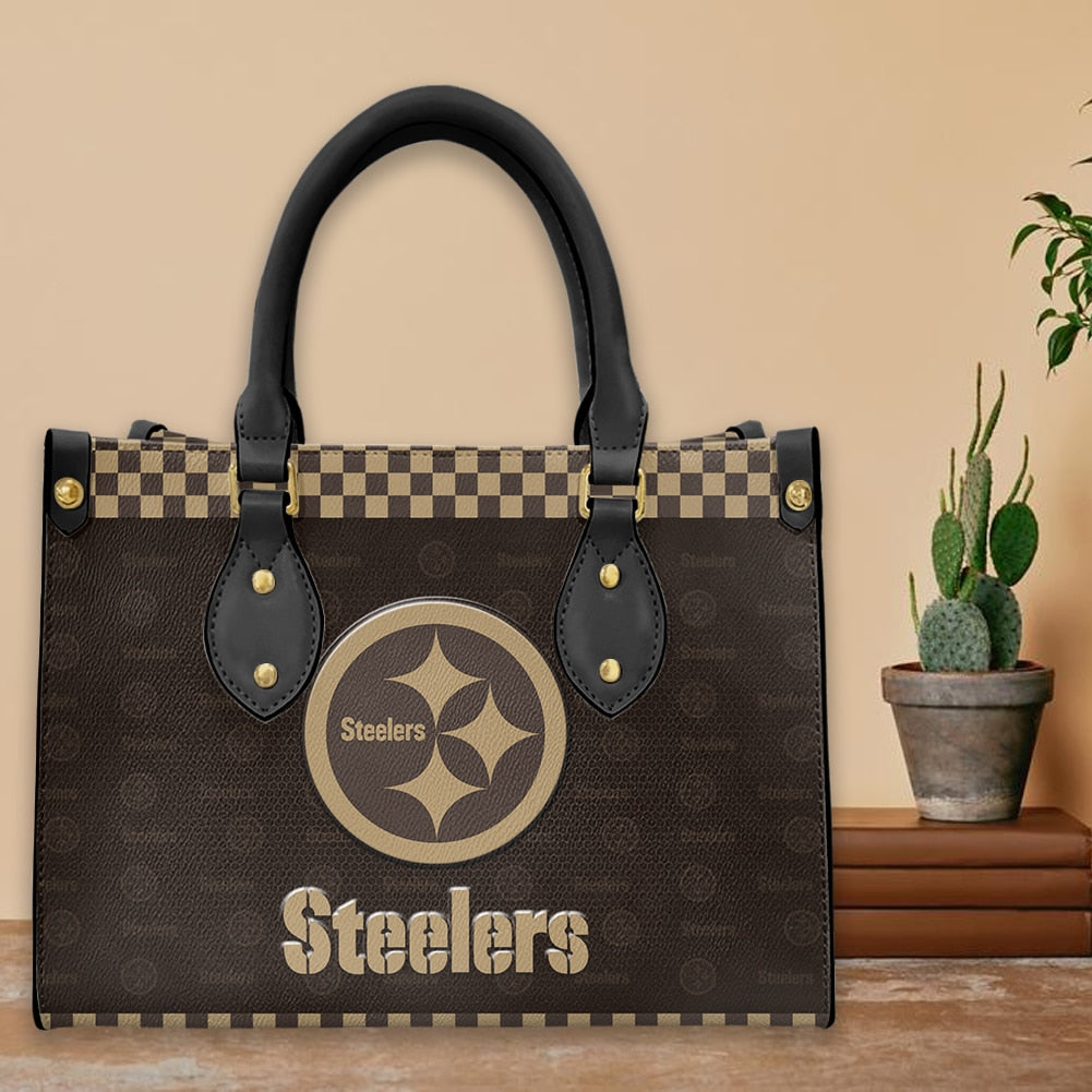Pittsburgh Steelers Personalized Leather Hand Bag BB281