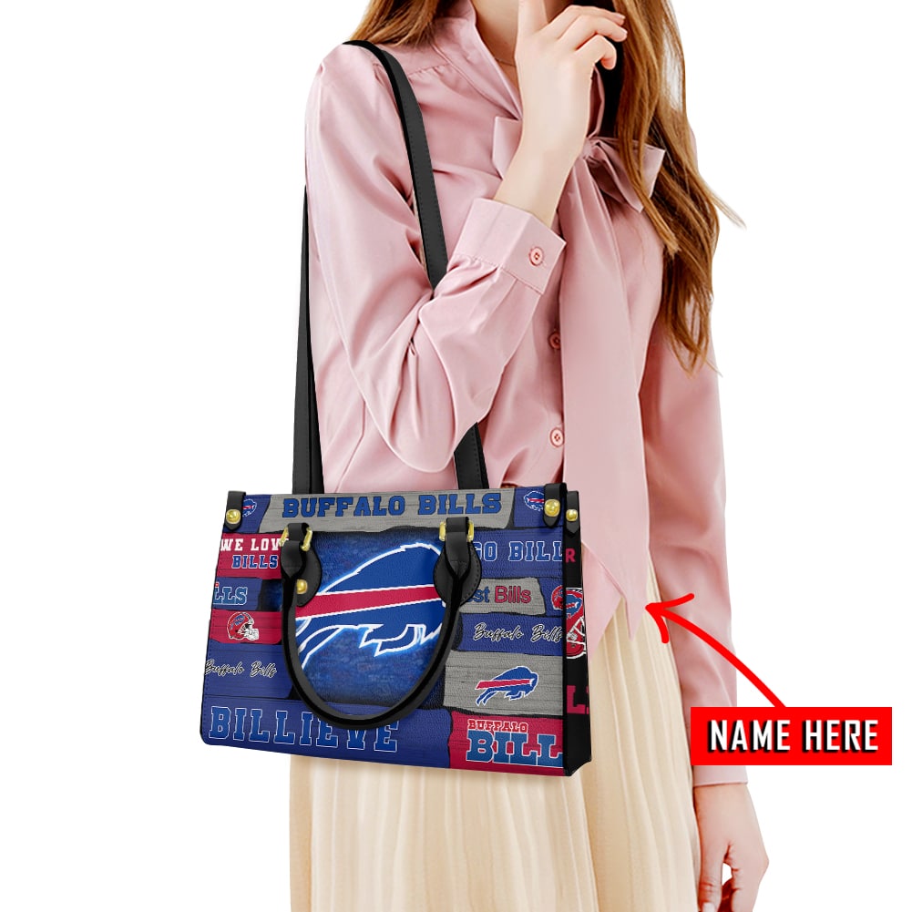 Buffalo Bills Personalized Leather Hand Bag BB284