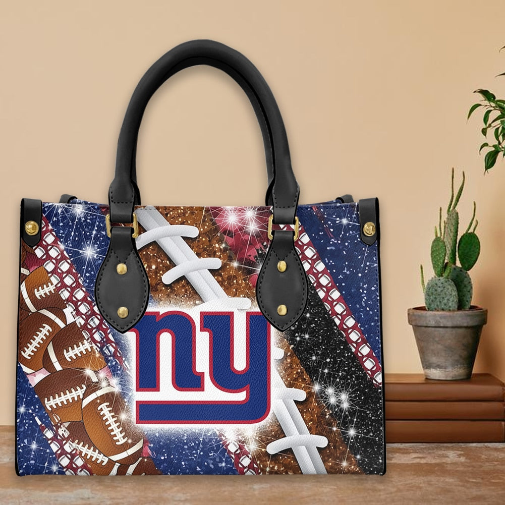 New York Giants Personalized Leather Hand Bag BB288