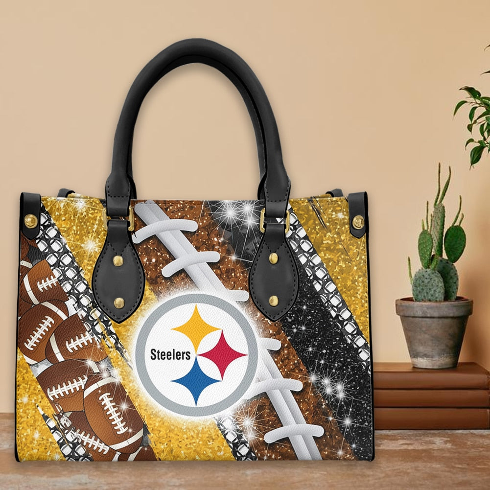 Pittsburgh Steelers Personalized Leather Hand Bag BB289