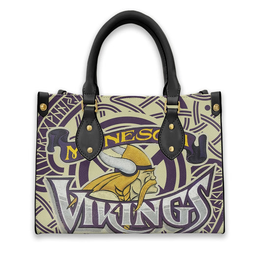 Minnesota Vikings Leather Hand Bag BB301